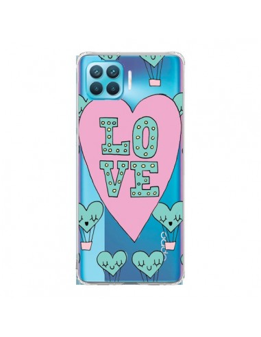 Coque Oppo Reno4 Lite Love Nuage Montgolfier Transparente - Claudia Ramos