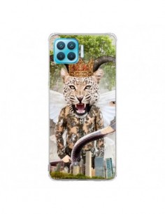 Coque Oppo Reno4 Lite Hear Me Roar Leopard - Eleaxart