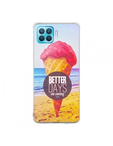 Coque Oppo Reno4 Lite Glace Ice Cream _té - Eleaxart