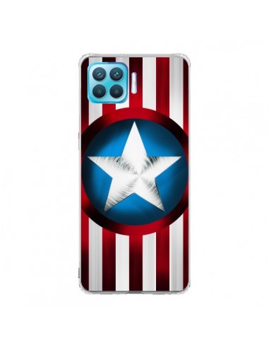 Coque Oppo Reno4 Lite Captain America Great Defender - Eleaxart
