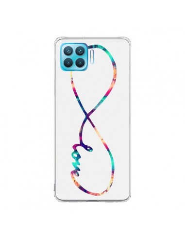 Coque Oppo Reno4 Lite Love Forever Infini Couleur - Eleaxart