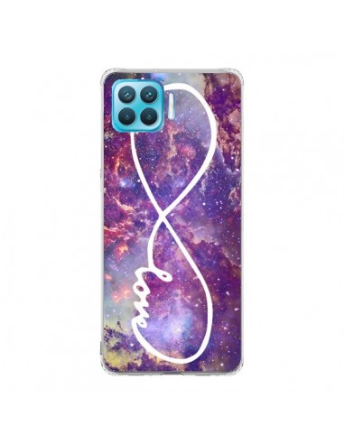 Coque Oppo Reno4 Lite Love Forever Infini Galaxy - Eleaxart