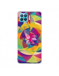 Coque Oppo Reno4 Lite Acid Blossom Fleur - Eleaxart