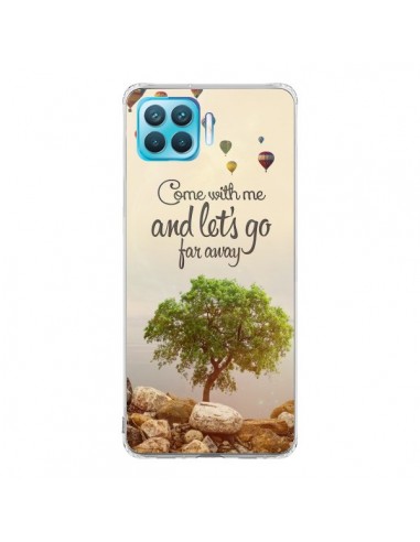 Coque Oppo Reno4 Lite Let's Go Far Away Ballons - Eleaxart