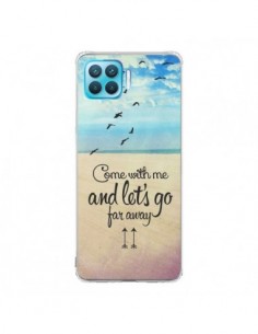 Coque Oppo Reno4 Lite Let's Go Far Away Beach Plage -...