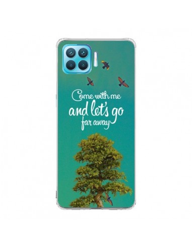 Coque Oppo Reno4 Lite Let's Go Far Away Tree Arbre - Eleaxart