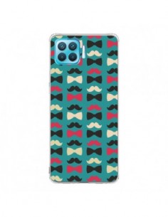 Coque Oppo Reno4 Lite Hipster Moustache Noeud Papillon -...