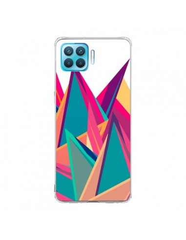 Coque Oppo Reno4 Lite Triangles Intensive Pic Azteque - Eleaxart