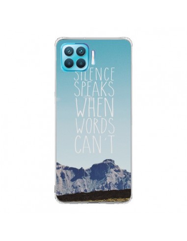 Coque Oppo Reno4 Lite Silence speaks when words can't paysage - Eleaxart