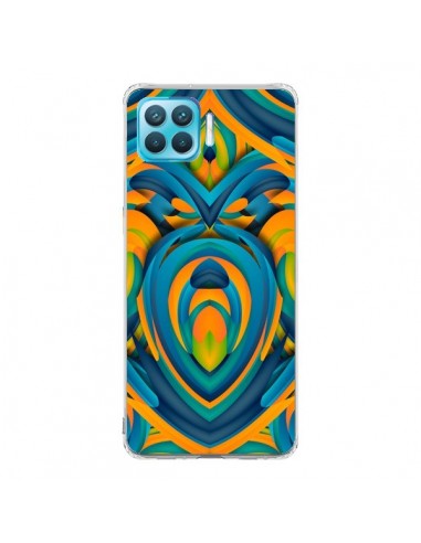 Coque Oppo Reno4 Lite Cross Heart Azteque Coeur - Eleaxart