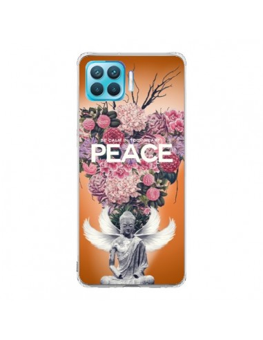Coque Oppo Reno4 Lite Peace Fleurs Buddha - Eleaxart