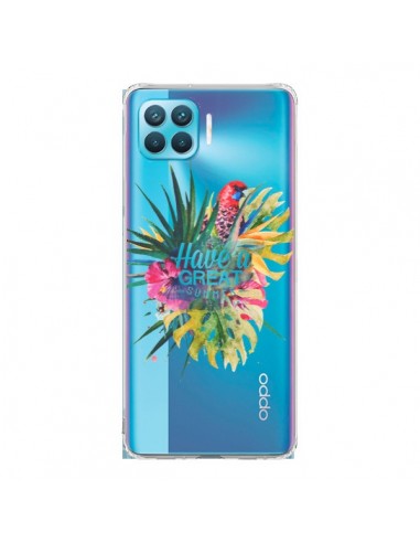 Coque Oppo Reno4 Lite Have a great summer Ete Perroquet Parrot - Eleaxart