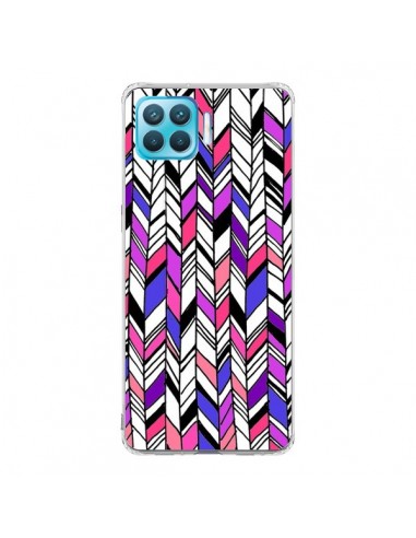 Coque Oppo Reno4 Lite Graphic Azteque Rose Violet -  Léa Clément