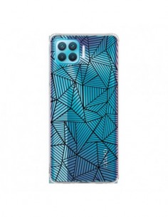 Coque Oppo Reno4 Lite Lignes Grilles Triangles Full Grid...