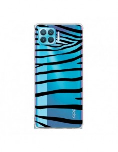 Coque Oppo Reno4 Lite Zebre Zebra Noir Transparente -...