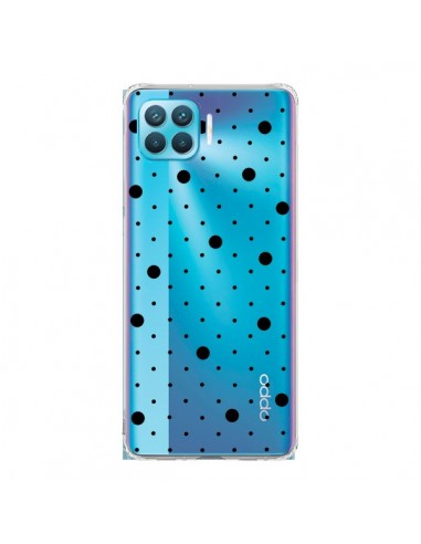 Coque Oppo Reno4 Lite Point Noir Pin Point Transparente - Project M