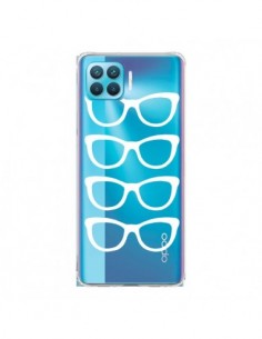 Coque Oppo Reno4 Lite Sunglasses Lunettes Soleil Blanc...