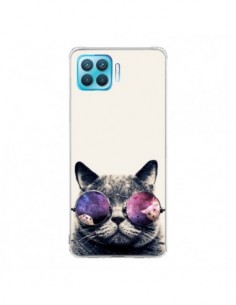 Coque Oppo Reno4 Lite Chat à lunettes - Gusto NYC