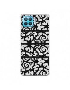 Coque Oppo Reno4 Lite Abstrait Noir et Blanc - Irene Sneddon