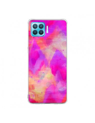 Coque Oppo Reno4 Lite Coeur Tribal Rose - Ebi Emporium