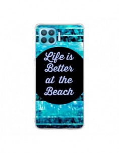 Coque Oppo Reno4 Lite Life is Better at The Beach - Ebi...