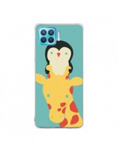 Coque Oppo Reno4 Lite Girafe Pingouin Meilleure Vue...