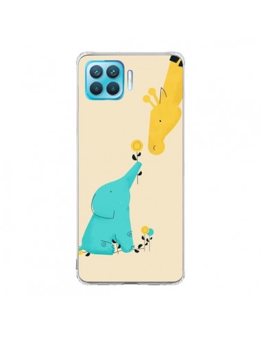 Coque Oppo Reno4 Lite Elephant Bebe Girafe - Jay Fleck