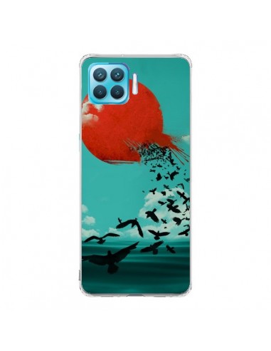 Coque Oppo Reno4 Lite Soleil Oiseaux Mer - Jay Fleck