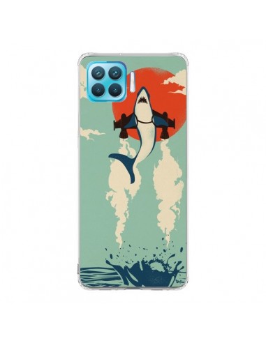 Coque Oppo Reno4 Lite Requin Avion Volant - Jay Fleck