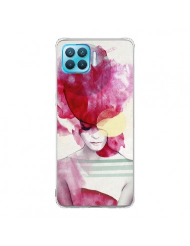 Coque Oppo Reno4 Lite Bright Pink Portrait Femme - Jenny Liz Rome