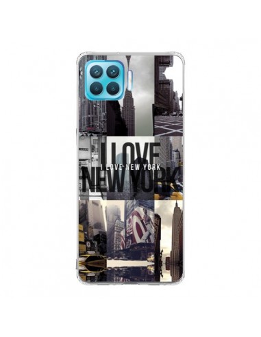 Coque Oppo Reno4 Lite I love New Yorck City noir - Javier Martinez