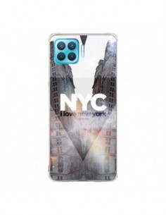 Coque Oppo Reno4 Lite I Love New York City Orange -...