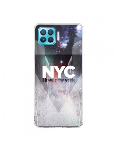 Coque Oppo Reno4 Lite I Love New York City Bleu - Javier Martinez