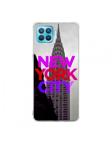 Coque Oppo Reno4 Lite New York City Rose Rouge - Javier Martinez