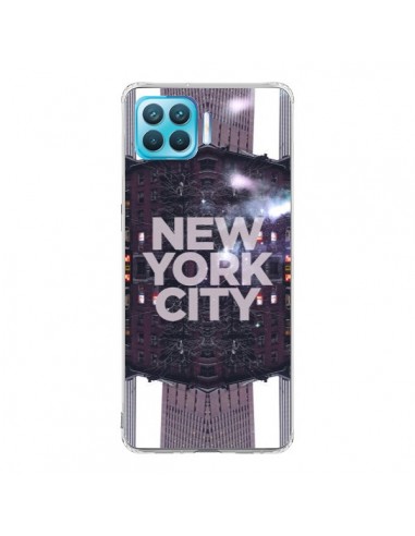 Coque Oppo Reno4 Lite New York City Violet - Javier Martinez
