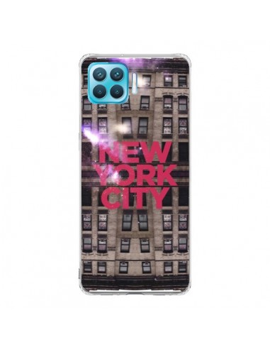 Coque Oppo Reno4 Lite New York City Buildings Rouge - Javier Martinez