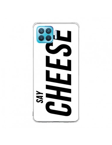 Coque Oppo Reno4 Lite Say Cheese Smile Blanc - Jonathan Perez