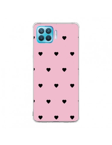 Coque Oppo Reno4 Lite Coeurs Roses - Jonathan Perez