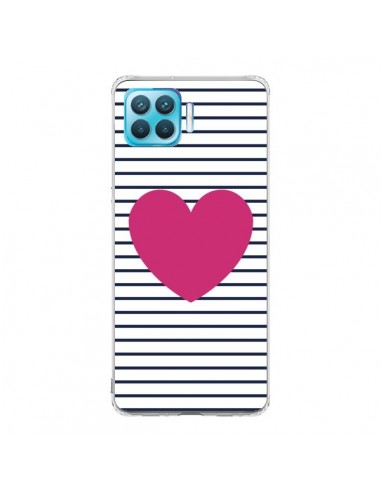 Coque Oppo Reno4 Lite Coeur Traits Marin - Jonathan Perez