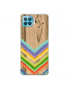 Coque Oppo Reno4 Lite Tribal Azteque Bois Wood - Jonathan...