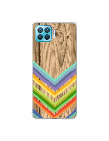 Coque Oppo Reno4 Lite Tribal Azteque Bois Wood - Jonathan Perez