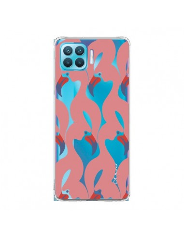 Coque Oppo Reno4 Lite Flamant Rose Flamingo Transparente - Dricia Do