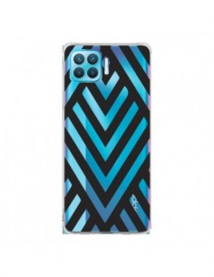 Coque Oppo Reno4 Lite Geometric Azteque Noir Transparente...