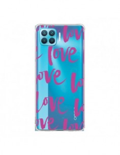 Coque Oppo Reno4 Lite Love Love Love Amour Transparente -...