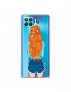 Coque Oppo Reno4 Lite Red Hair Don't Care Rousse...