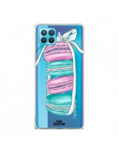 Coque Oppo Reno4 Lite Macarons Pink Mint Rose...