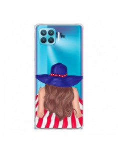 Coque Oppo Reno4 Lite Beah Girl Fille Plage Transparente...