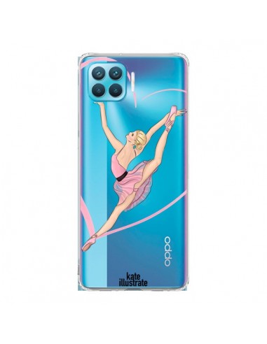 Coque Oppo Reno4 Lite Ballerina Jump In The Air Ballerine Danseuse Transparente - kateillustrate