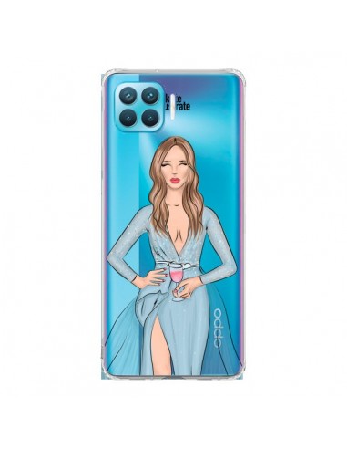 Coque Oppo Reno4 Lite Cheers Diner Gala Champagne Transparente - kateillustrate