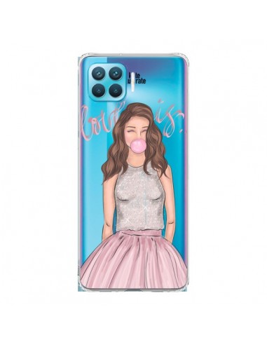 Coque Oppo Reno4 Lite Bubble Girl Tiffany Rose Transparente - kateillustrate